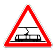 Panneau danger tram