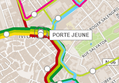 Plans des pôles d'échange du réseau Soléa