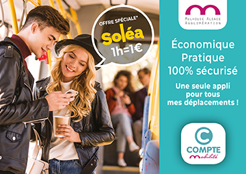 voyagez sur le réseau Soléa pour 1€ par heure jusqu'au 31 octobre 2019.
