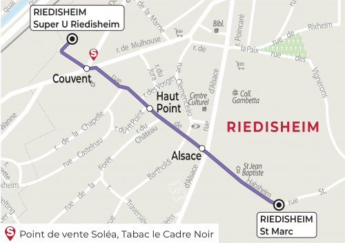 Plan navette Riedisheim