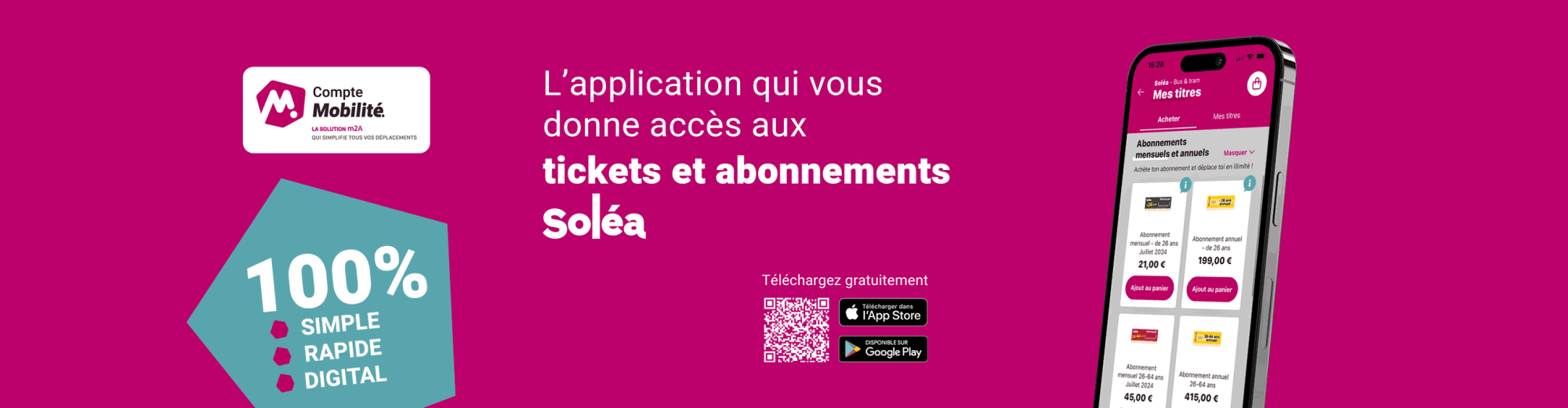 Application compte mobilité m2A