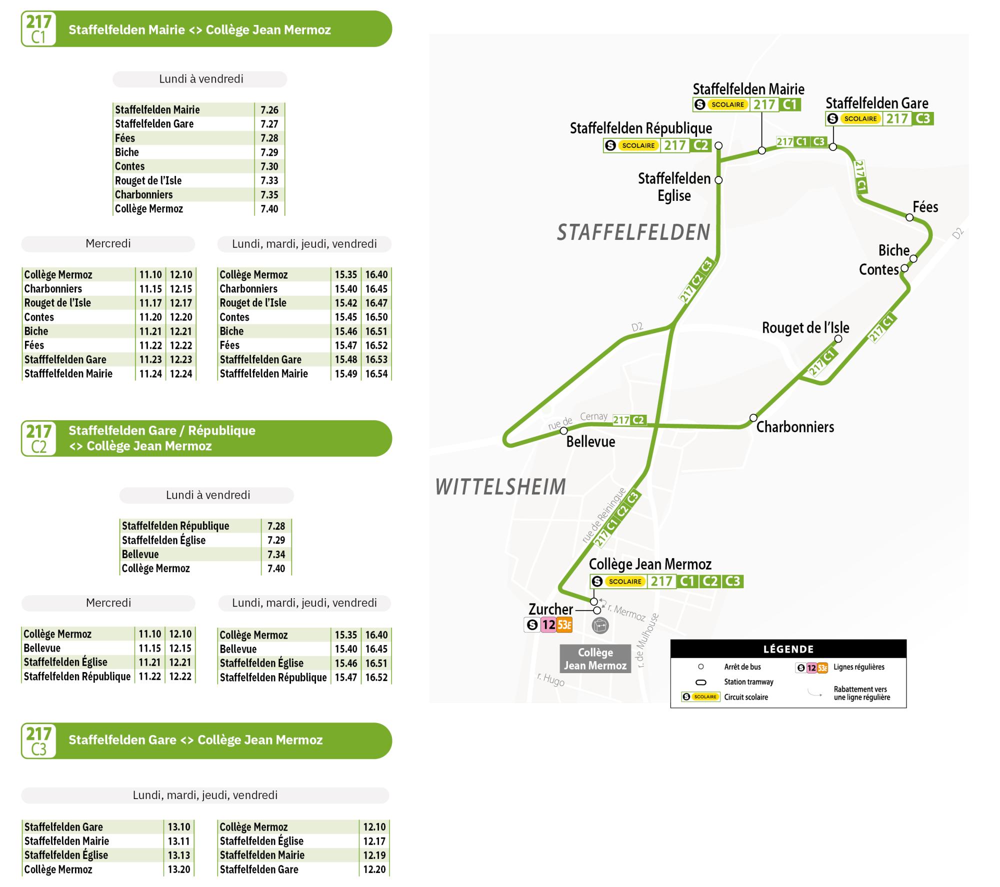 Horaires ligne 217 soléa scolaire