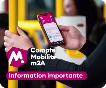 Arrêt des services du Compte Mobilité m2A